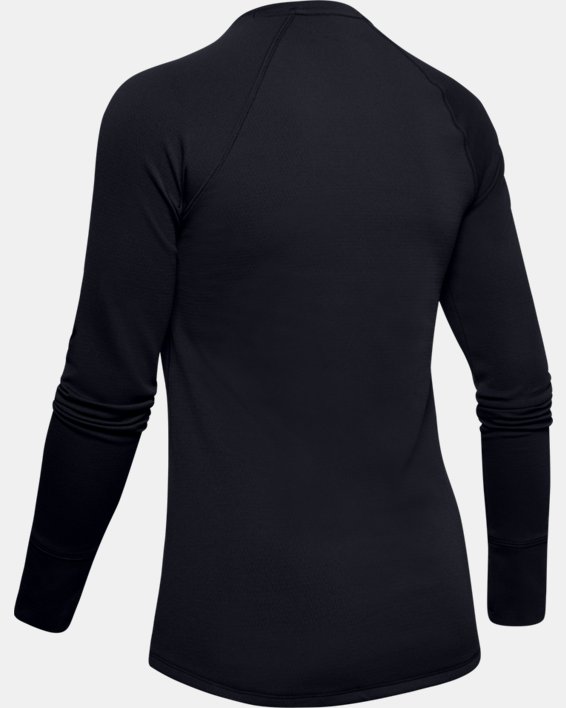 Damen ColdGear® Base 2.0 Shirt mit Rundhalsausschnitt, Black, pdpMainDesktop image number 6